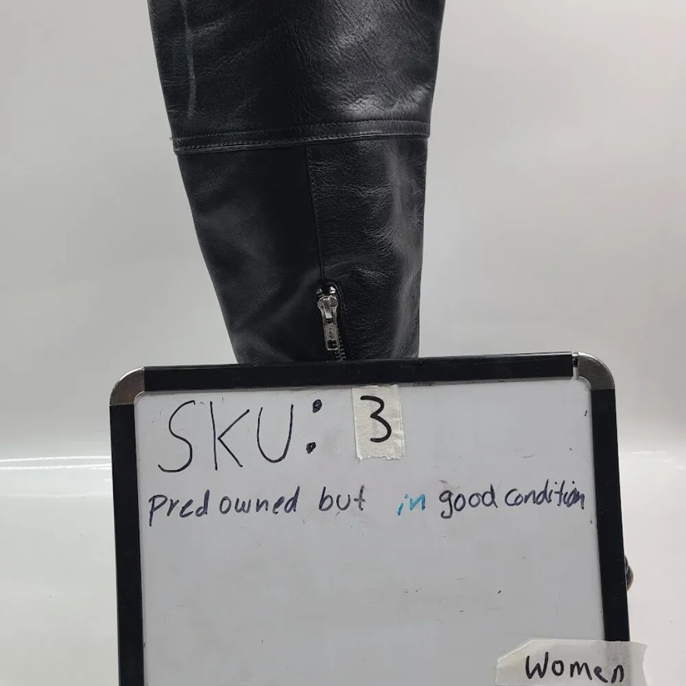 Coach‎ Women's Black Micha Leather Knee High Classic Riding Boots Size 6